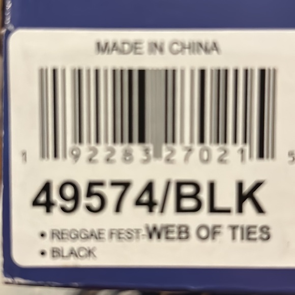 Skechers Reggae Fest Web of Ties Black Relaxed Fit size 7.5 NIB - Picture 10 of 10